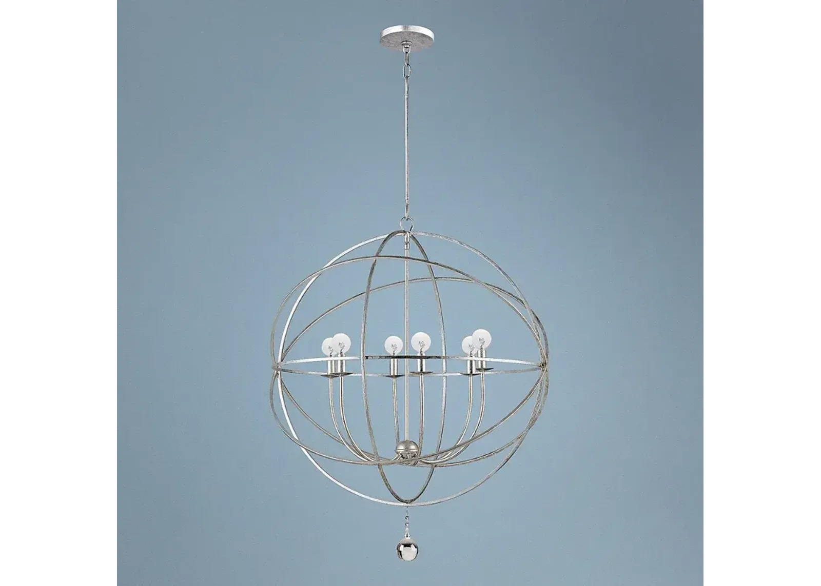 Solaris Collection 28" Wide 6-Light Modern Orb Pendant Light