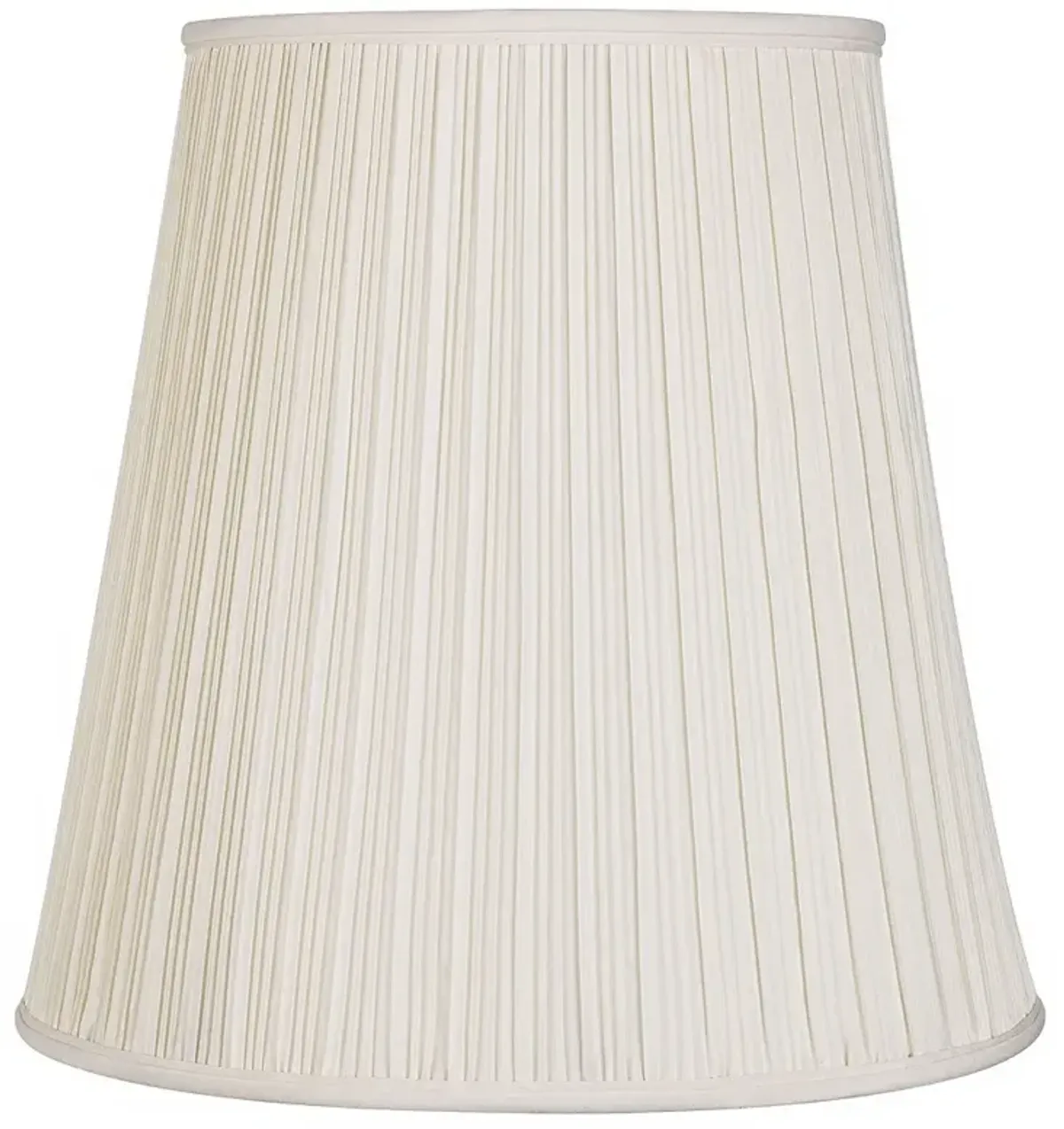 Creme Mushroom Pleat Lamp Shade 12x18x18 (Spider)