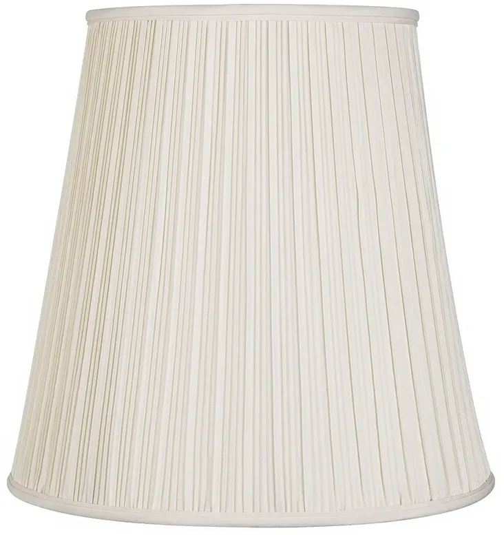 Creme Mushroom Pleat Lamp Shade 12x18x18 (Spider)