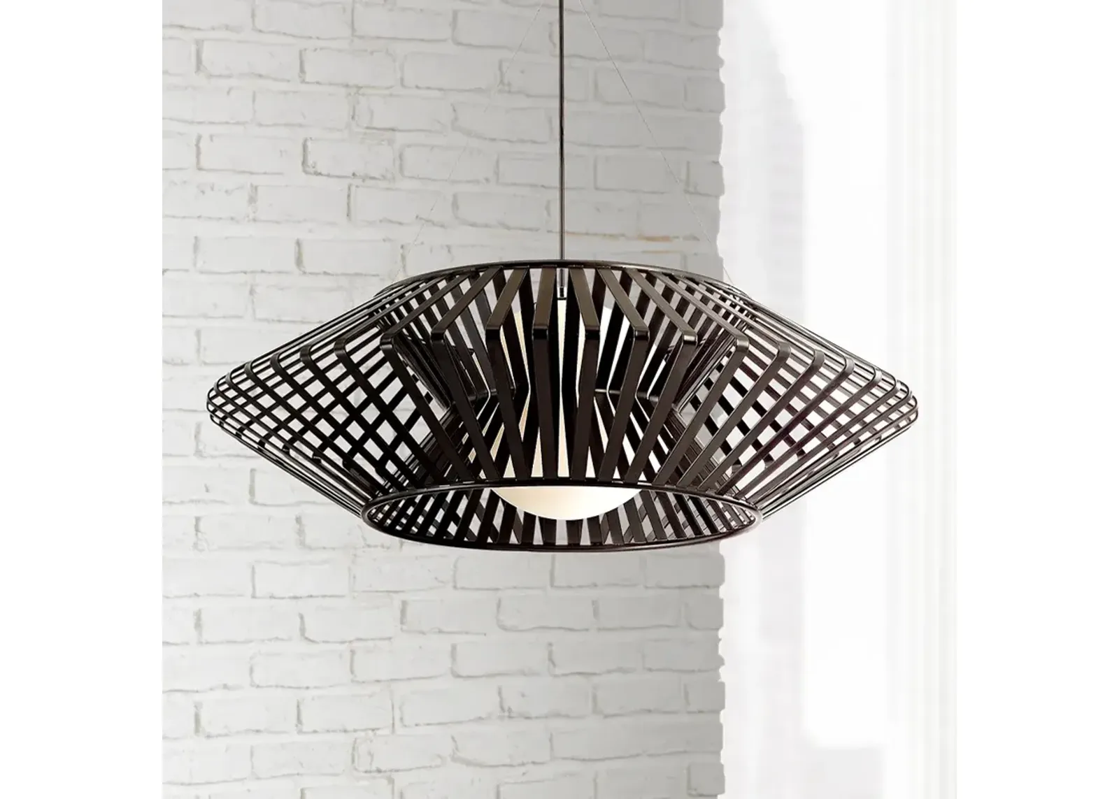 Possini Euro Planet 31 1/2" Wide Black Finish Modern Chandelier