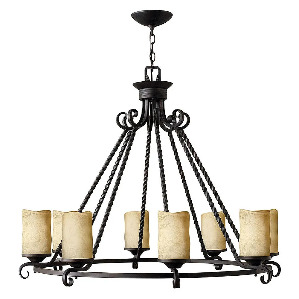 Chandelier Casa-Large Single Tier-Olde Black