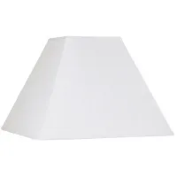 White Linen Square Lamp Shade 7x17x13 (Spider)