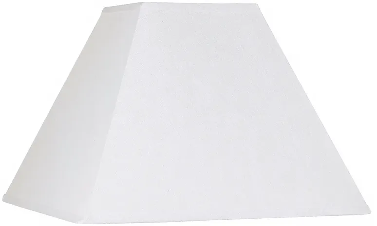 White Linen Square Lamp Shade 7x17x13 (Spider)