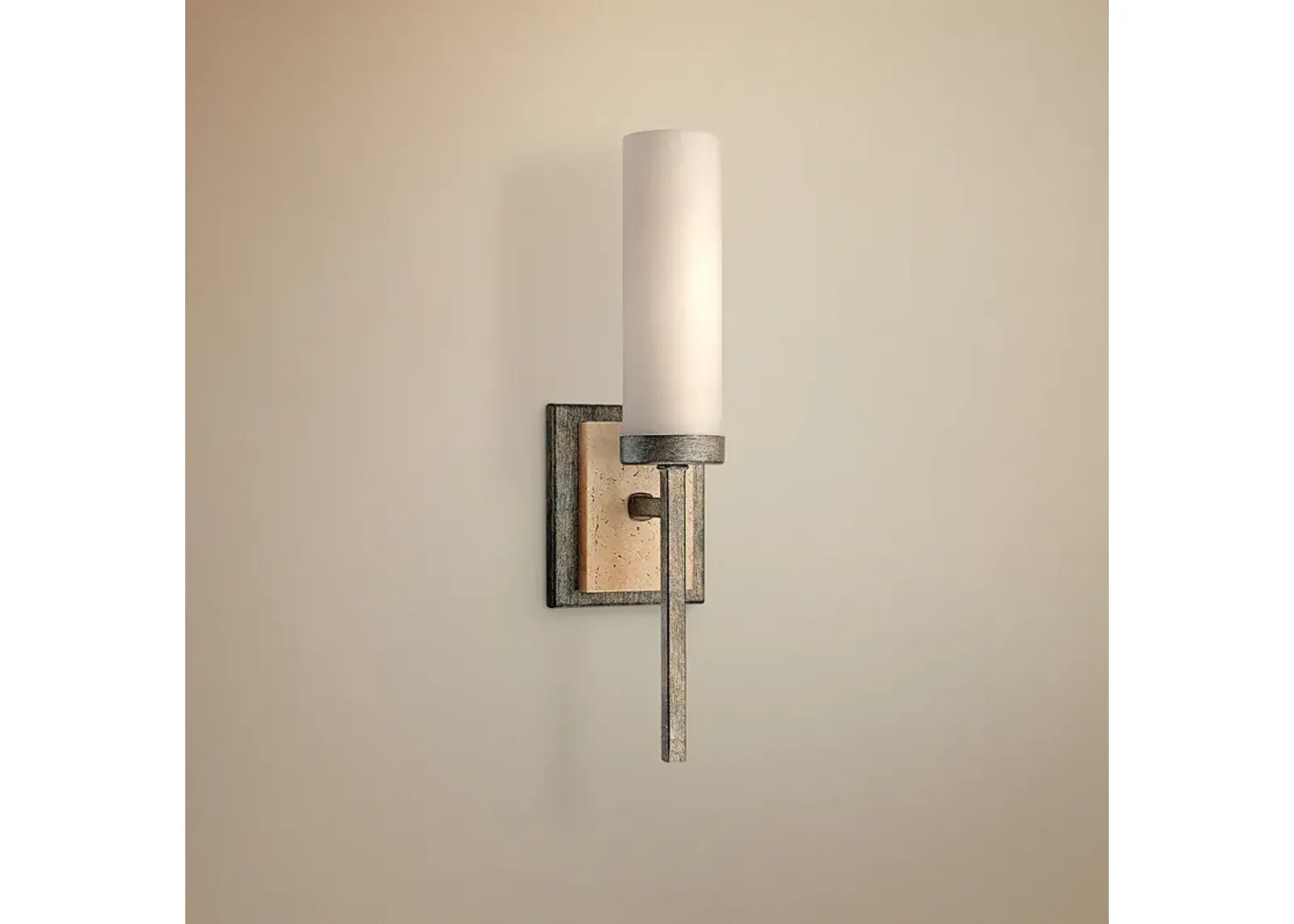 Compositions Collection 15 1/4" High Iron Wall Sconce