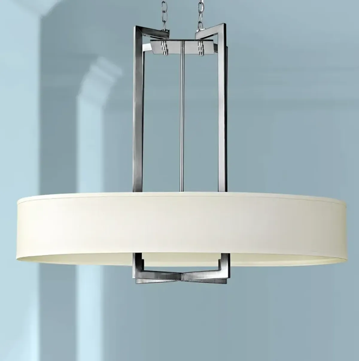 Hinkley Hampton Collection 40" Wide Nickel Pendant Light