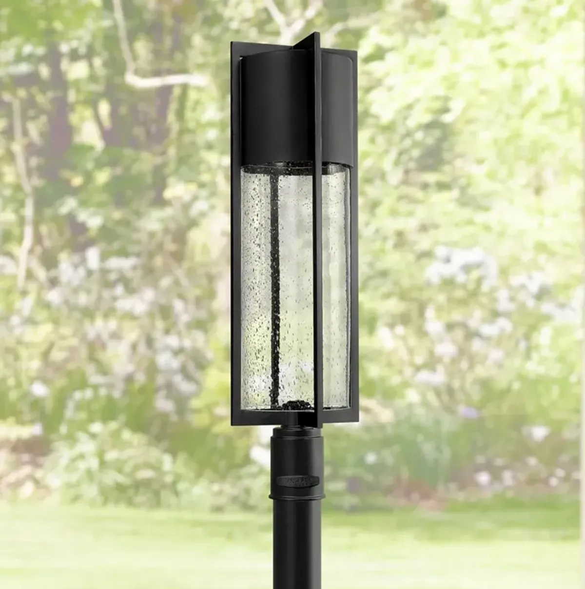 Hinkley Shelter 27 3/4" High Black LED Outdoor Post Light