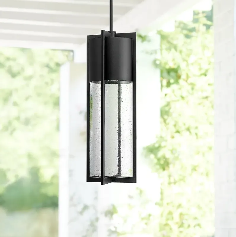 Hinkley Shelter 24 1/2" High Black LED Outdoor Hanging Light