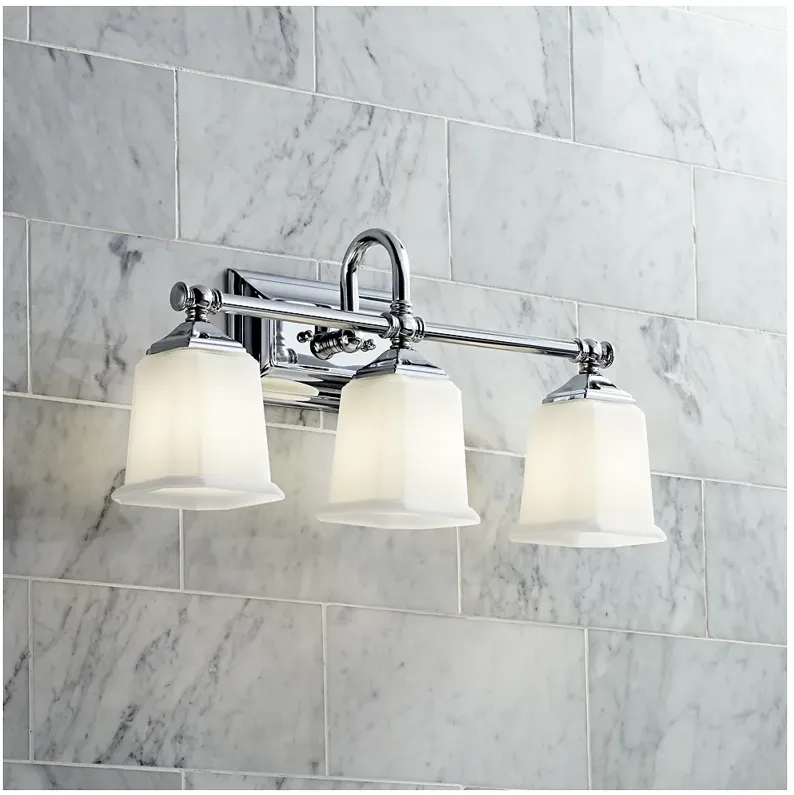 Quoizel Nicholas 22" Wide Polished Chrome Bathroom Light