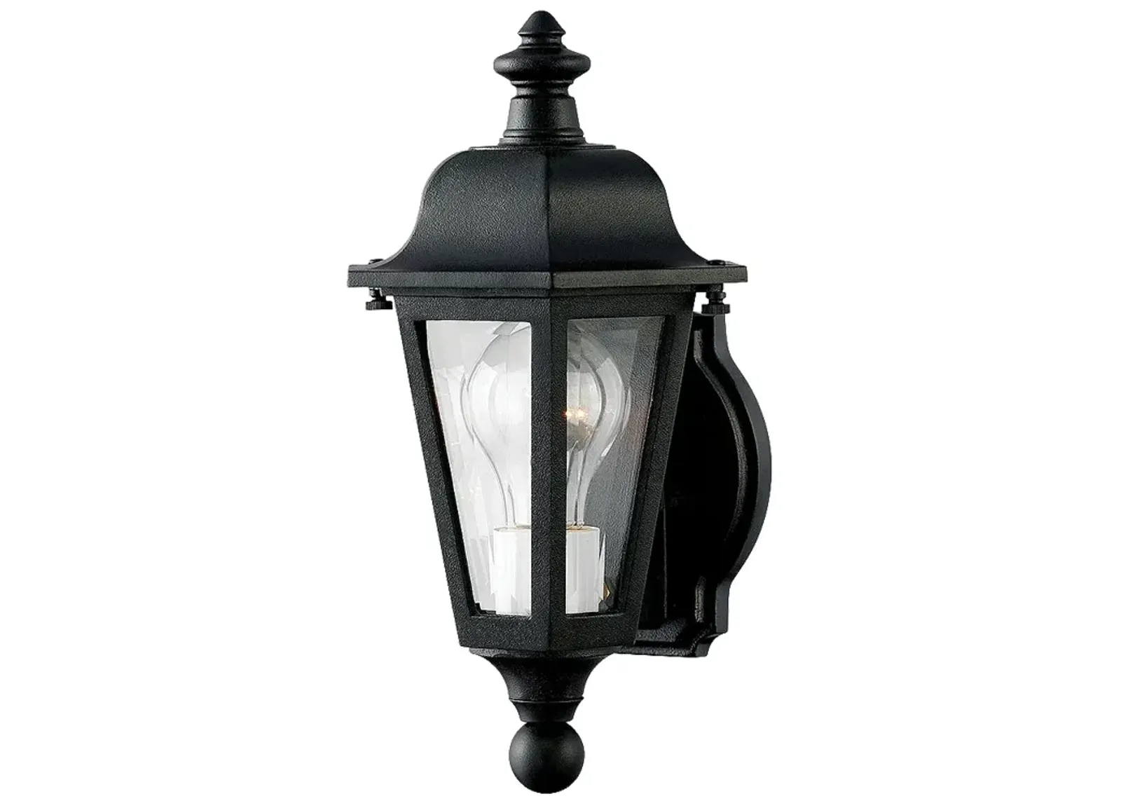 Outdoor Manor House-Small Wall Mount Lantern-Black