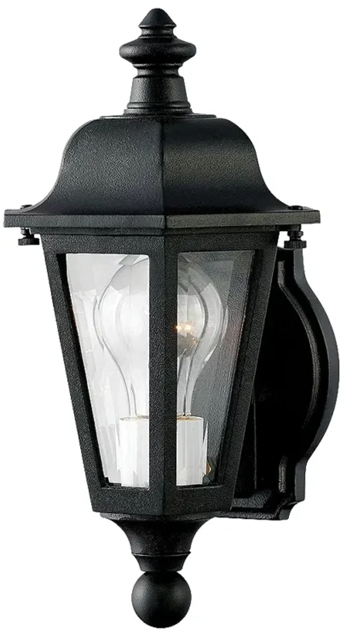 Outdoor Manor House-Small Wall Mount Lantern-Black