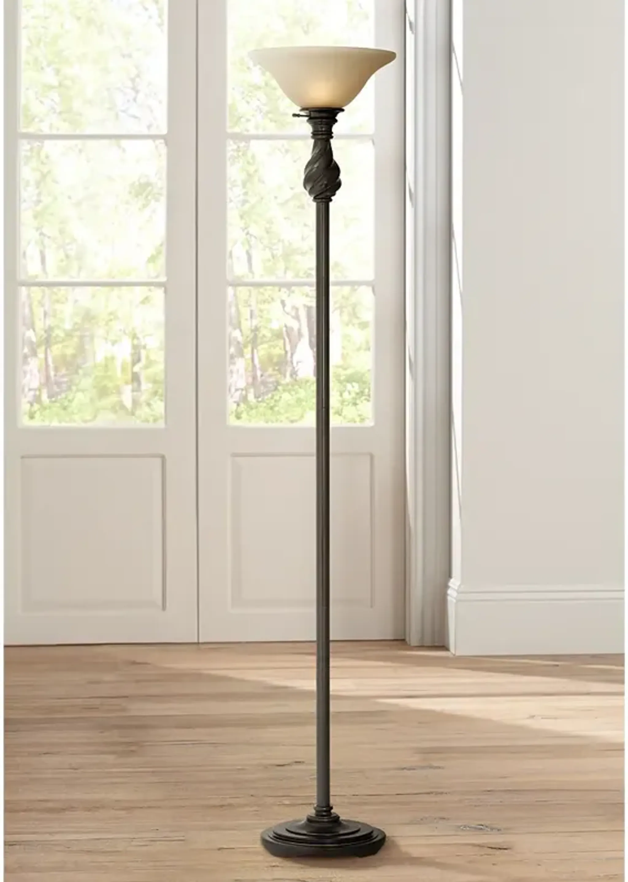Bronze Torchiere Floor Lampnull
