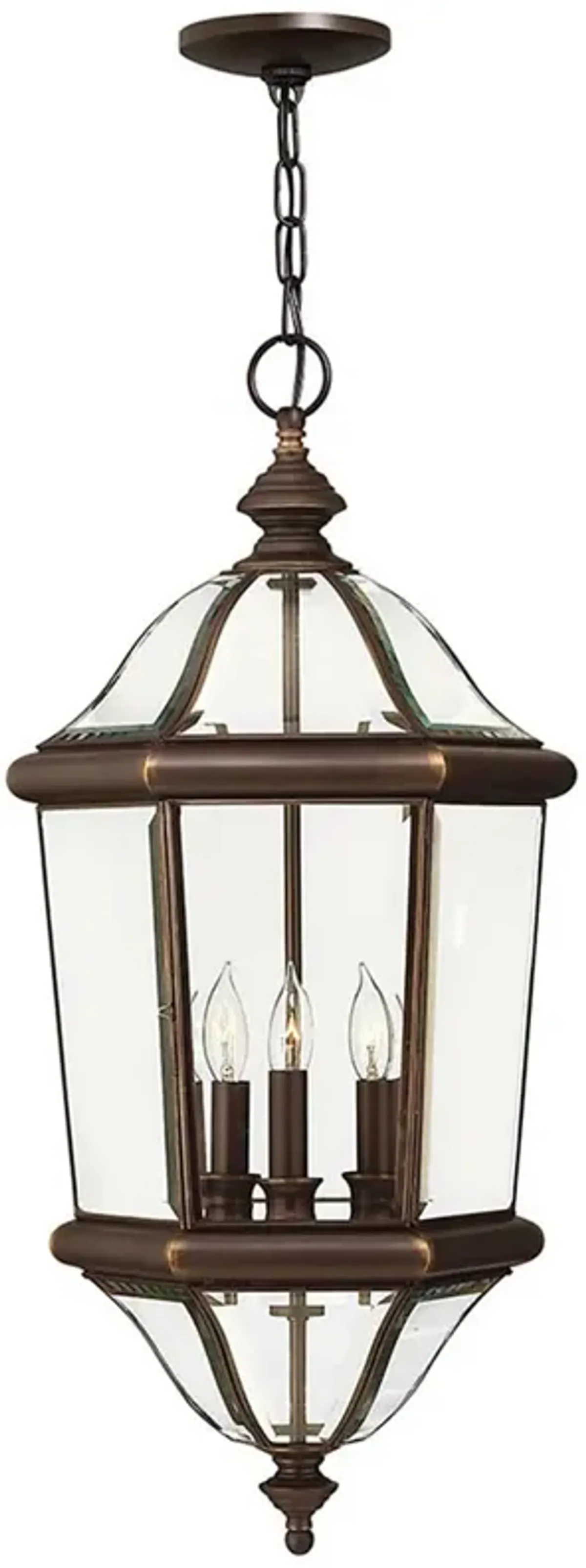 Outdoor Augusta-Large Hanging Lantern-Copper Bronze