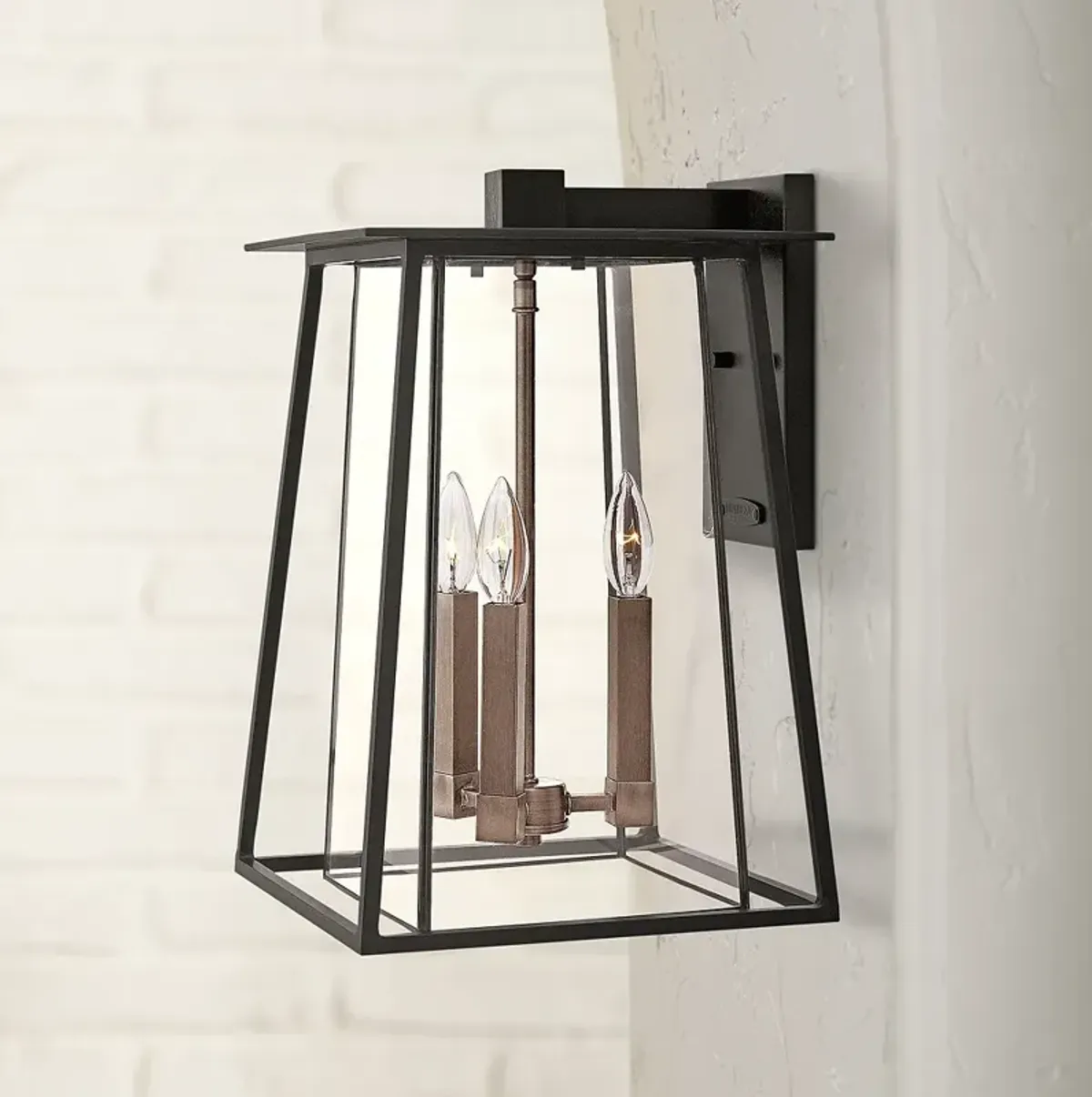 Hinkley Walker 17 1/2" High Black Outdoor Wall Light