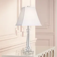 Vienna Full Spectrum Tapered Glass Crystal Column Table Lamp