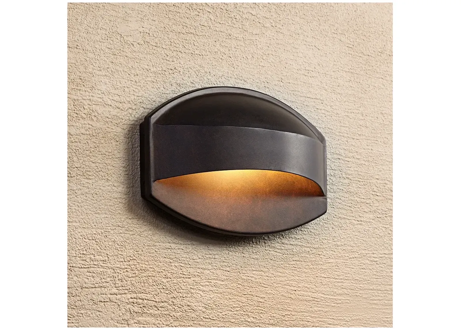 Possini Euro Xane 11" Wide Bronze Dark Sky Outdoor Wall Light