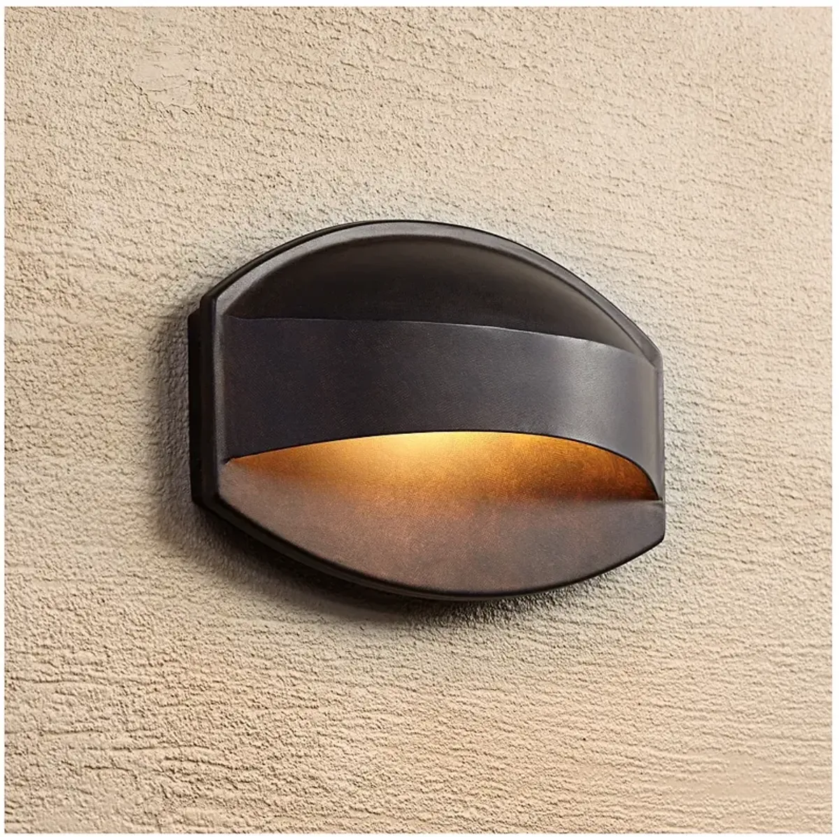 Possini Euro Xane 11" Wide Bronze Dark Sky Outdoor Wall Light