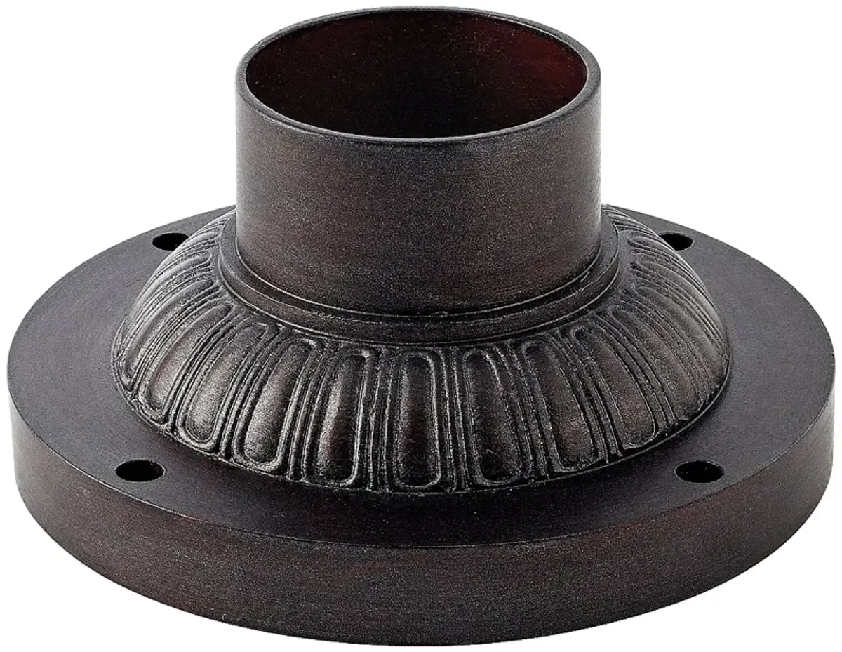 Pier Mount Fitter - Decorative Base in Bronze