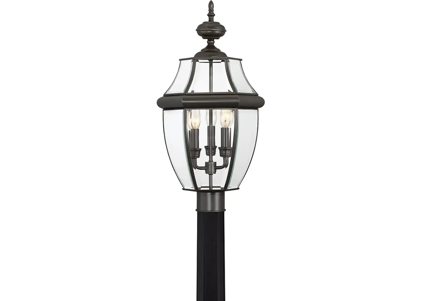 Newbury 23" High Medici Bronze 3-Light Outdoor Post Light