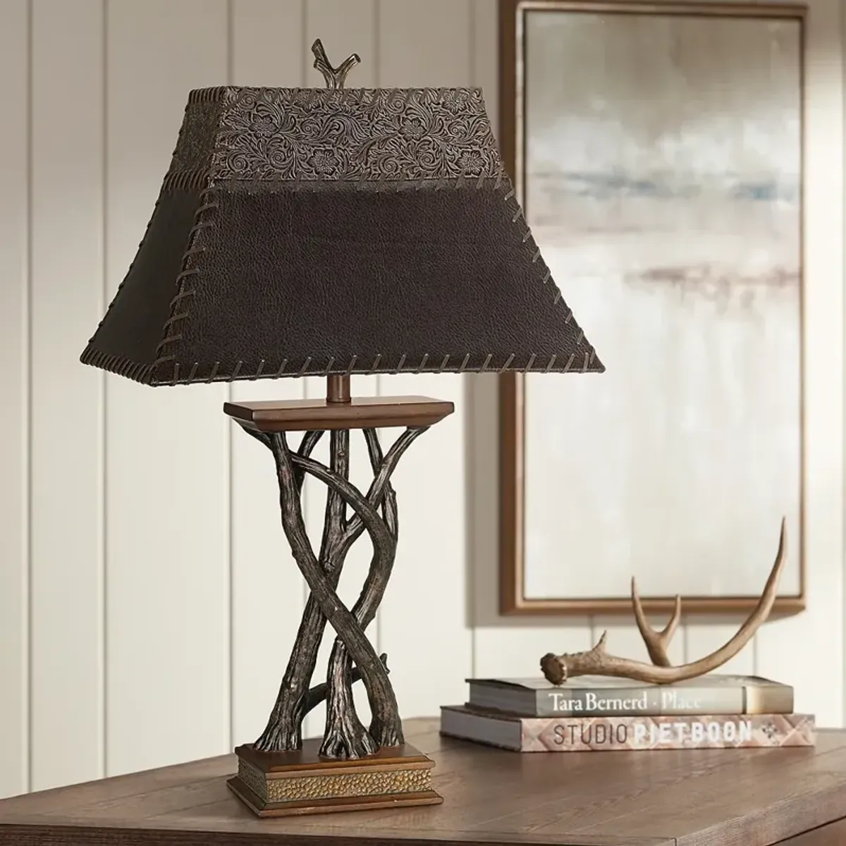 Pacific Coast Lighting Montana 31" Rustic Tree Branch Table Lamp