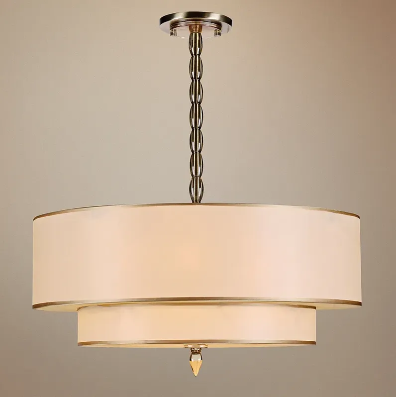 Crystorama Luxo Collection Brass 26" Wide Pendant Light