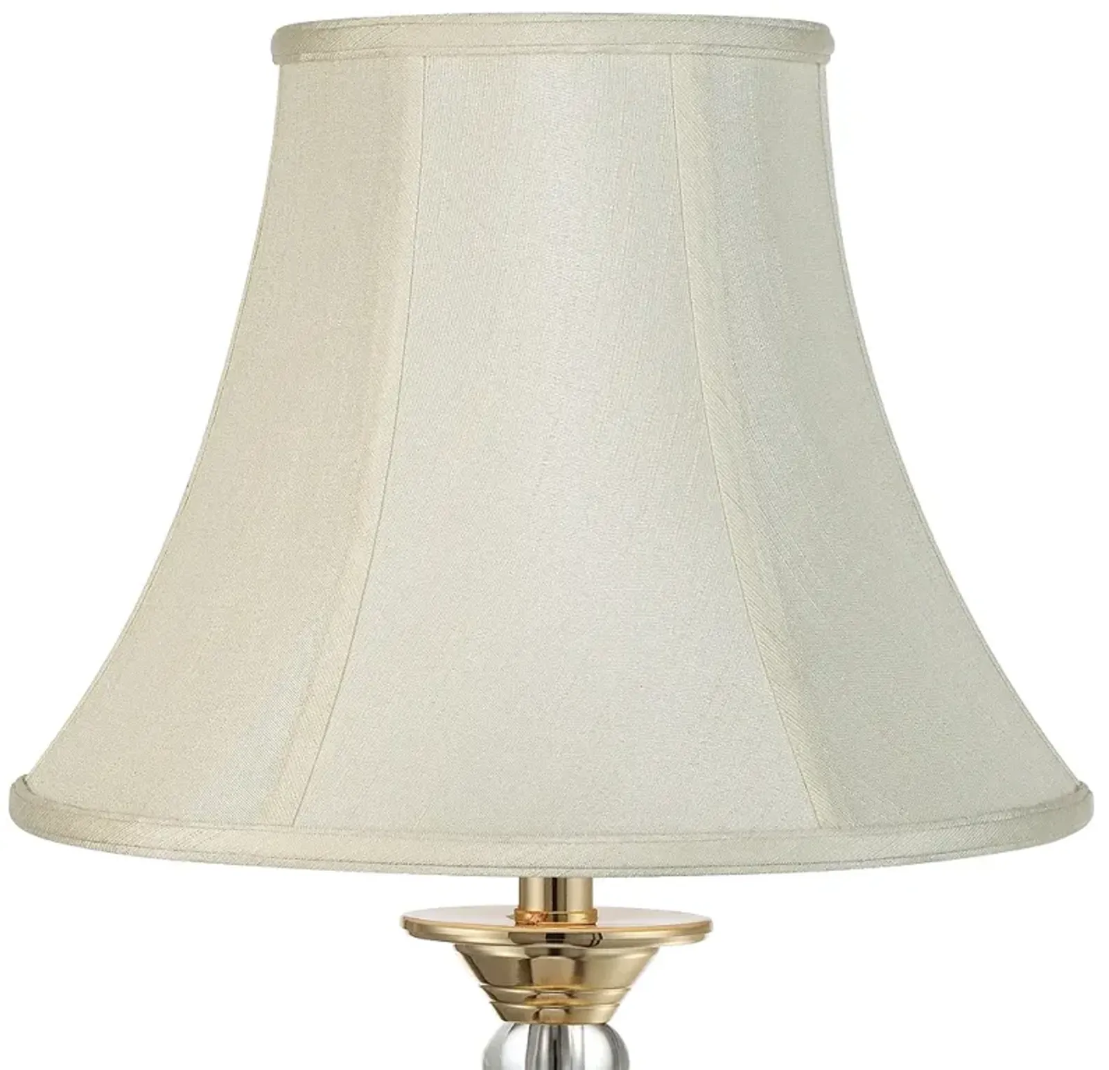 Springcrest Creme White Color Flared Bell Lamp Shade 7x14x11 (Spider)