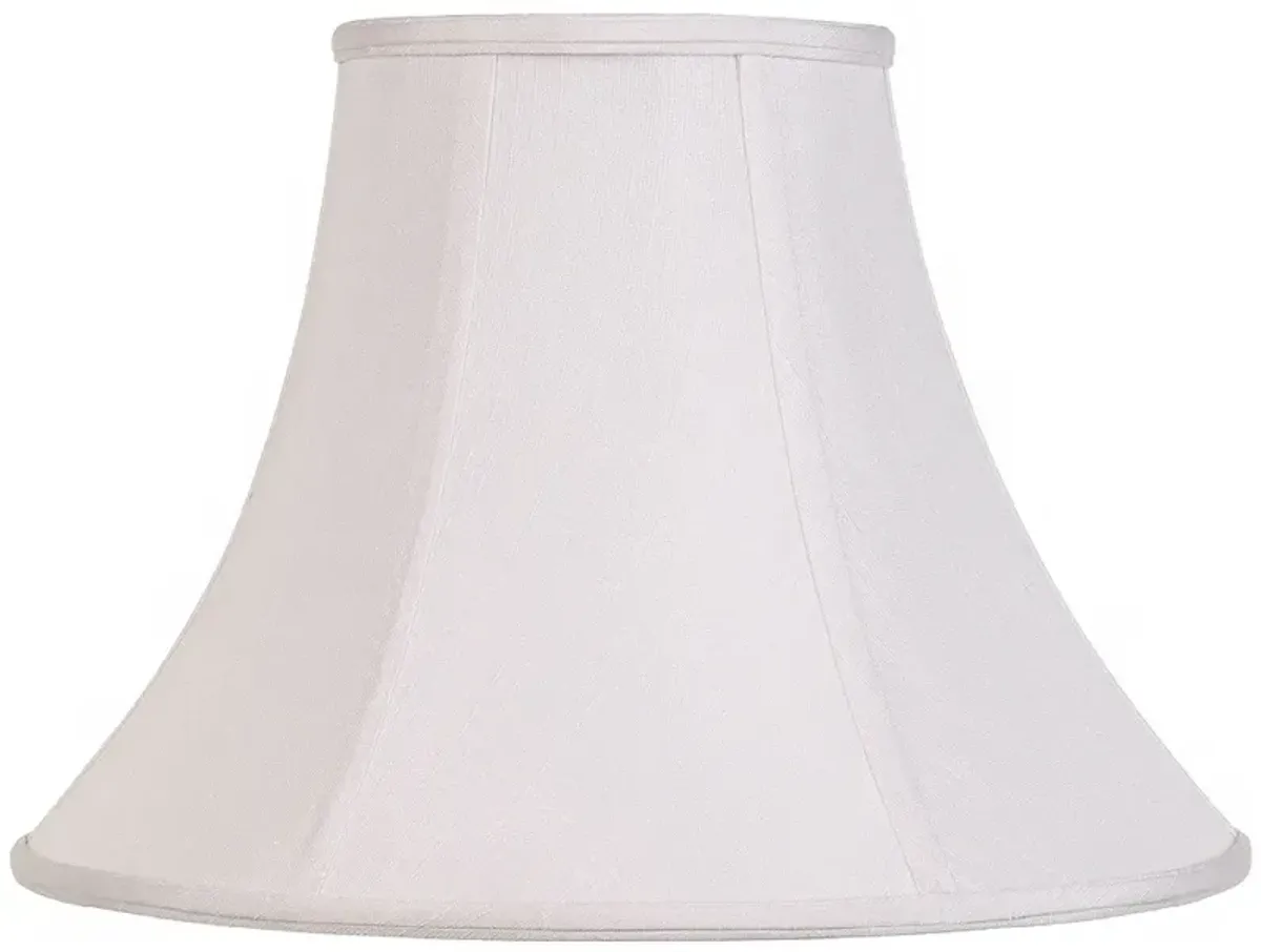 Springcrest Ginna Classic White Fabric Bell Shade 7x16x12 (Spider)