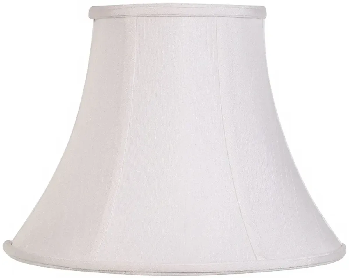 Springcrest Ginna White Fabric Flared Bell Lamp Shade 7x14x11 (Spider)