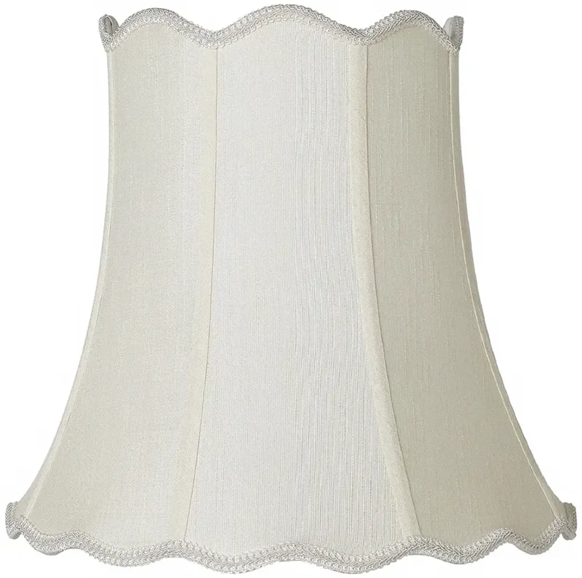 Springcrest Saba Creme Scallop Bell Lamp Shade 10x16x15 (Spider)