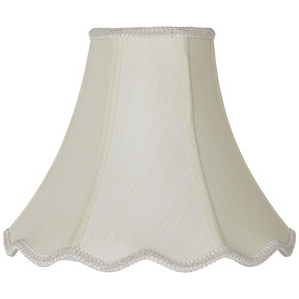 Imperial Creme Scallop Bell Lamp Shade 5x12x10 (Spider)