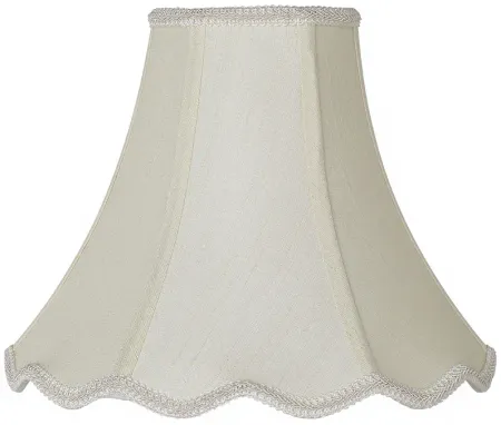 Imperial Creme Scallop Bell Lamp Shade 5x12x10 (Spider)