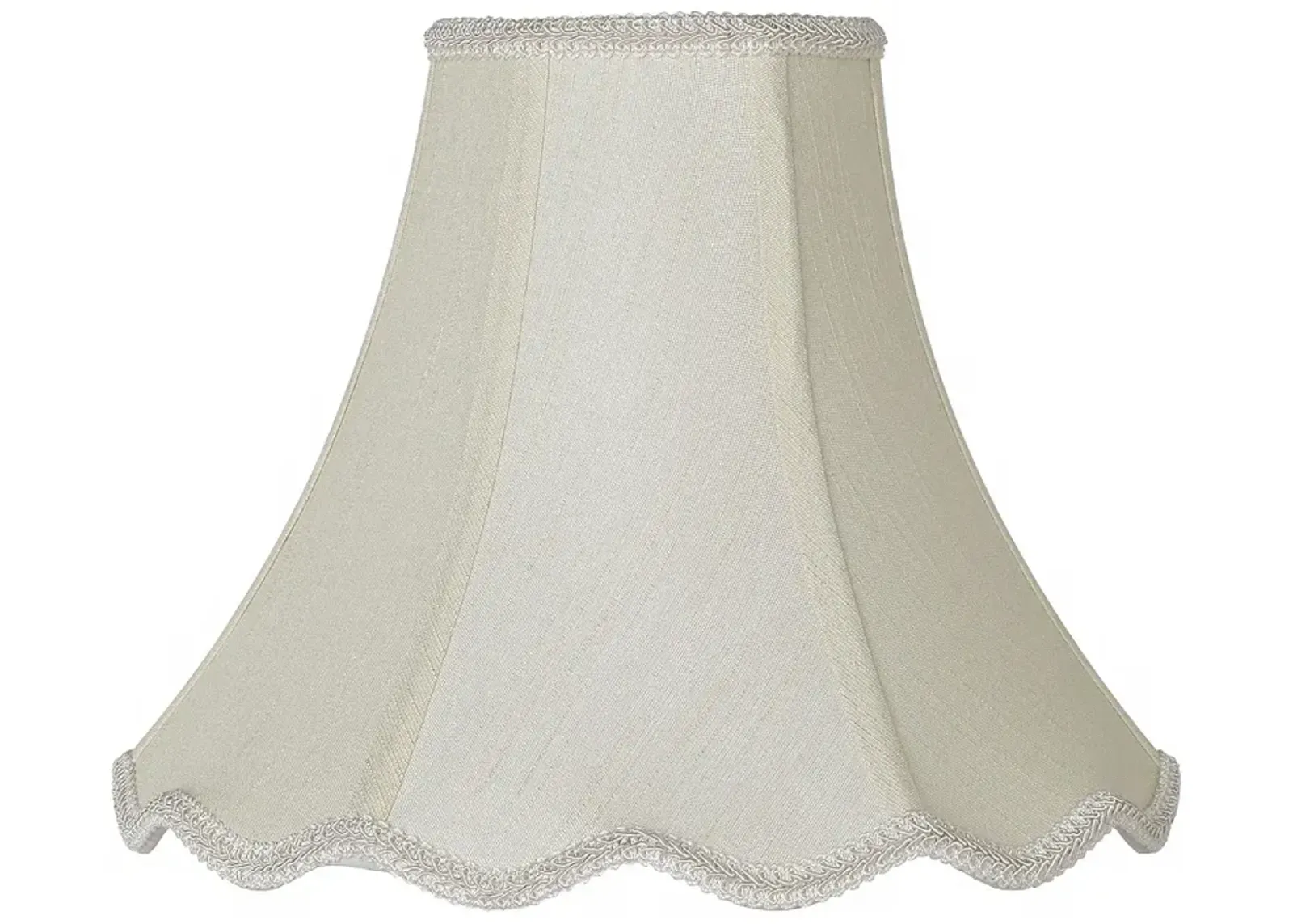 Imperial Creme Scallop Bell Lamp Shade 5x12x10 (Spider)