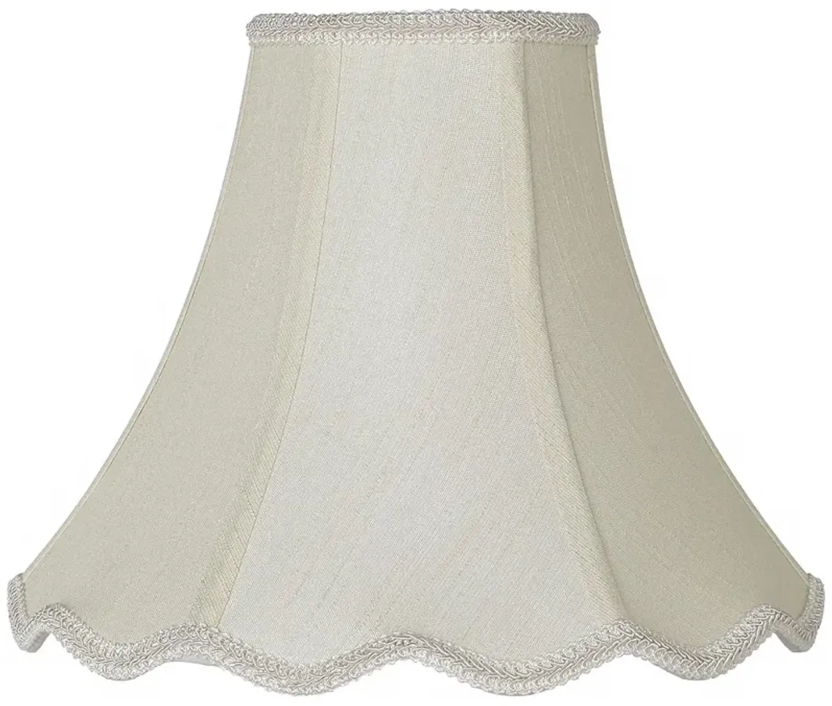 Imperial Creme Scallop Bell Lamp Shade 5x12x10 (Spider)