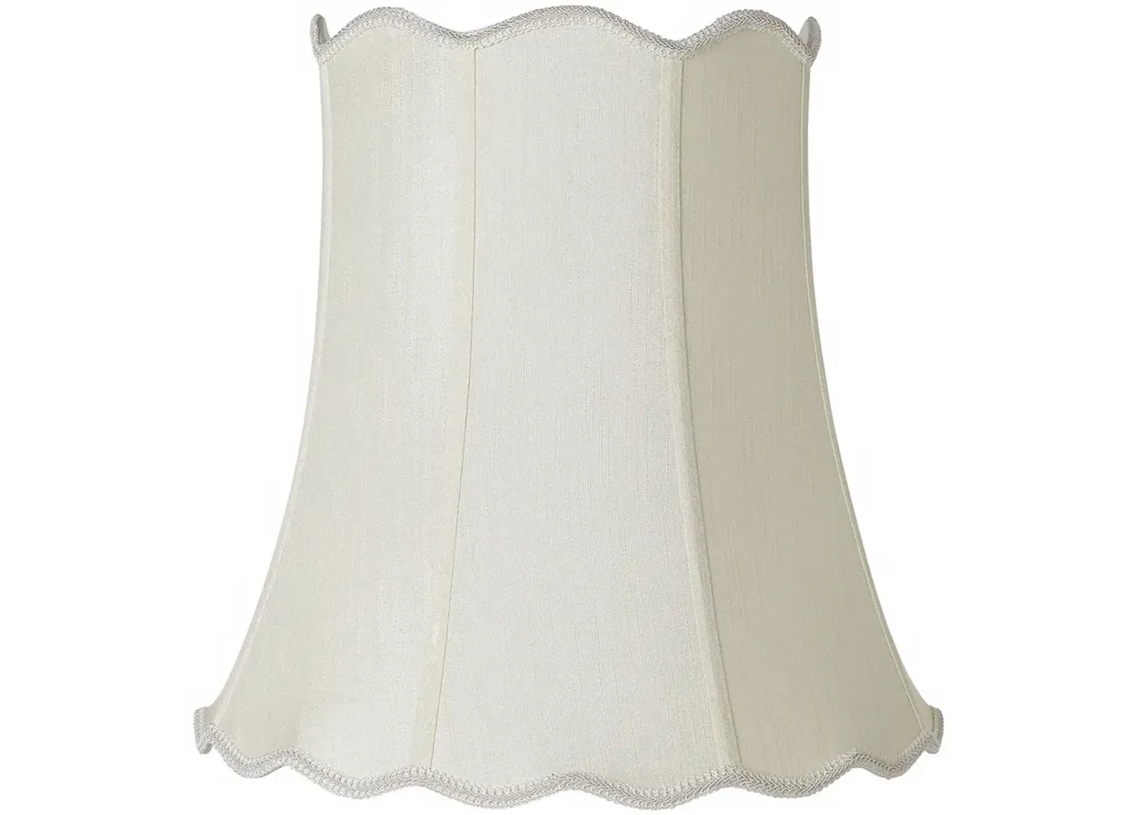 Imperial Creme Scallop Bell Lamp Shade 12x18x18 (Spider)