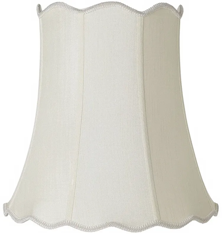 Imperial Creme Scallop Bell Lamp Shade 12x18x18 (Spider)