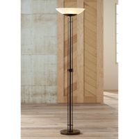 Possini Euro Design Linear Light Blaster LED Torchiere Floor Lamp