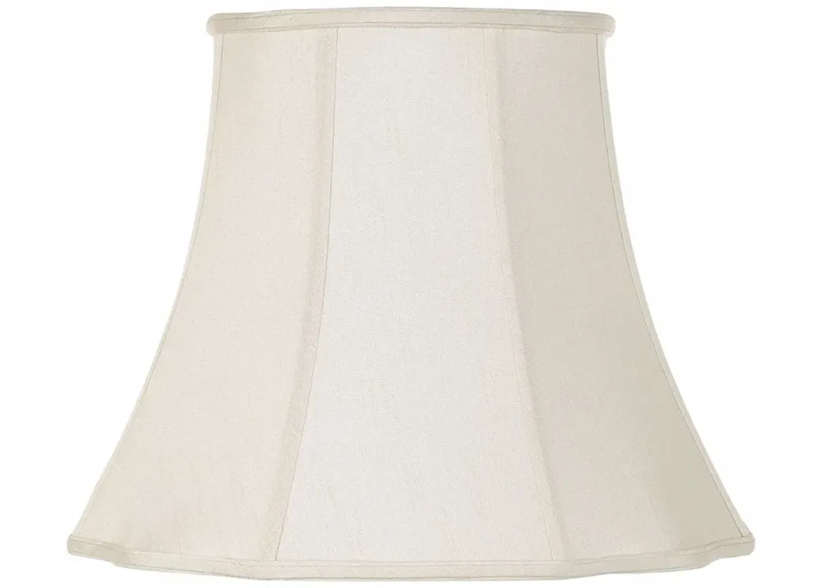 Creme Bell Curve Cut Corner Lamp Shade 11x18x15 (Spider)