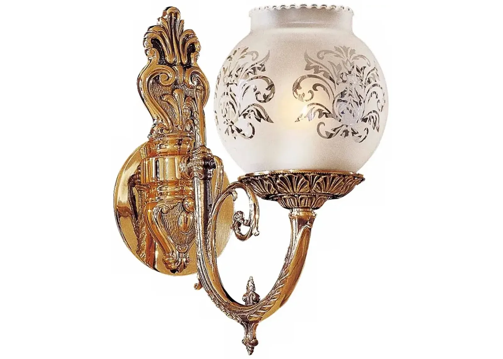 Metropolitan Collection Etched Glass 12" High Wall Sconce