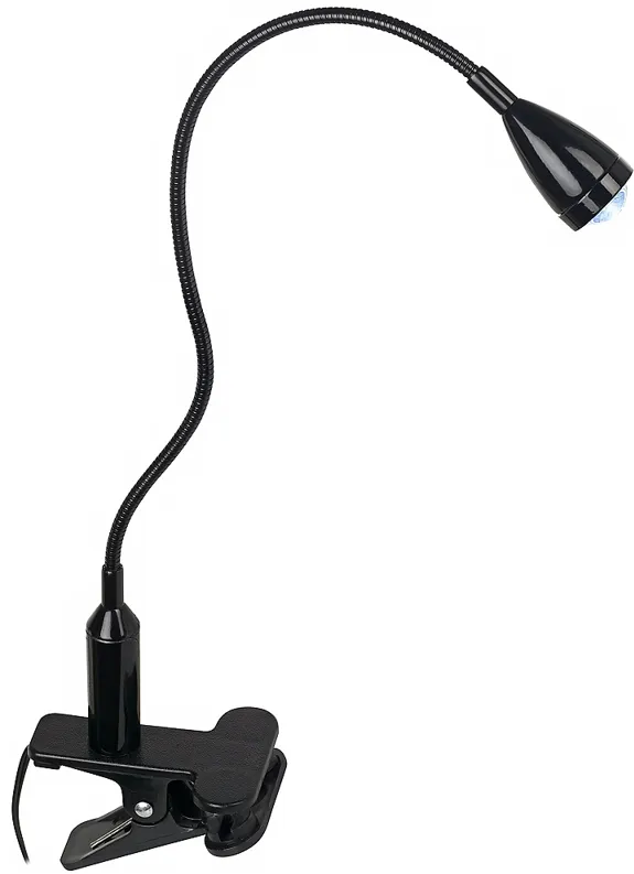 LED Adjustable Gooseneck Energy Efficient Black Clip Light