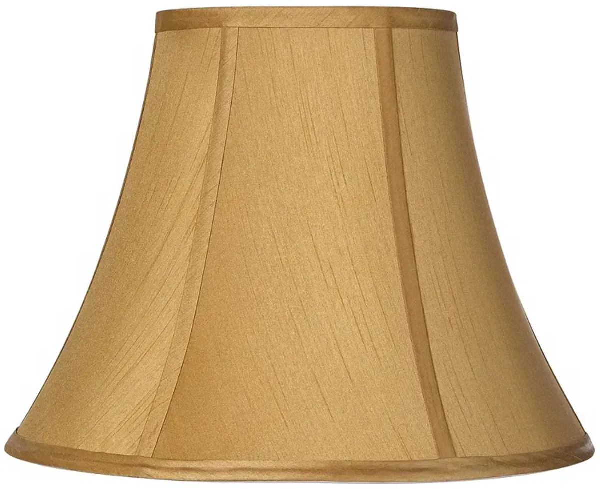 Springcrest Coppery Gold Flared Bell Lamp Shade 7x14x10.5 (Spider)