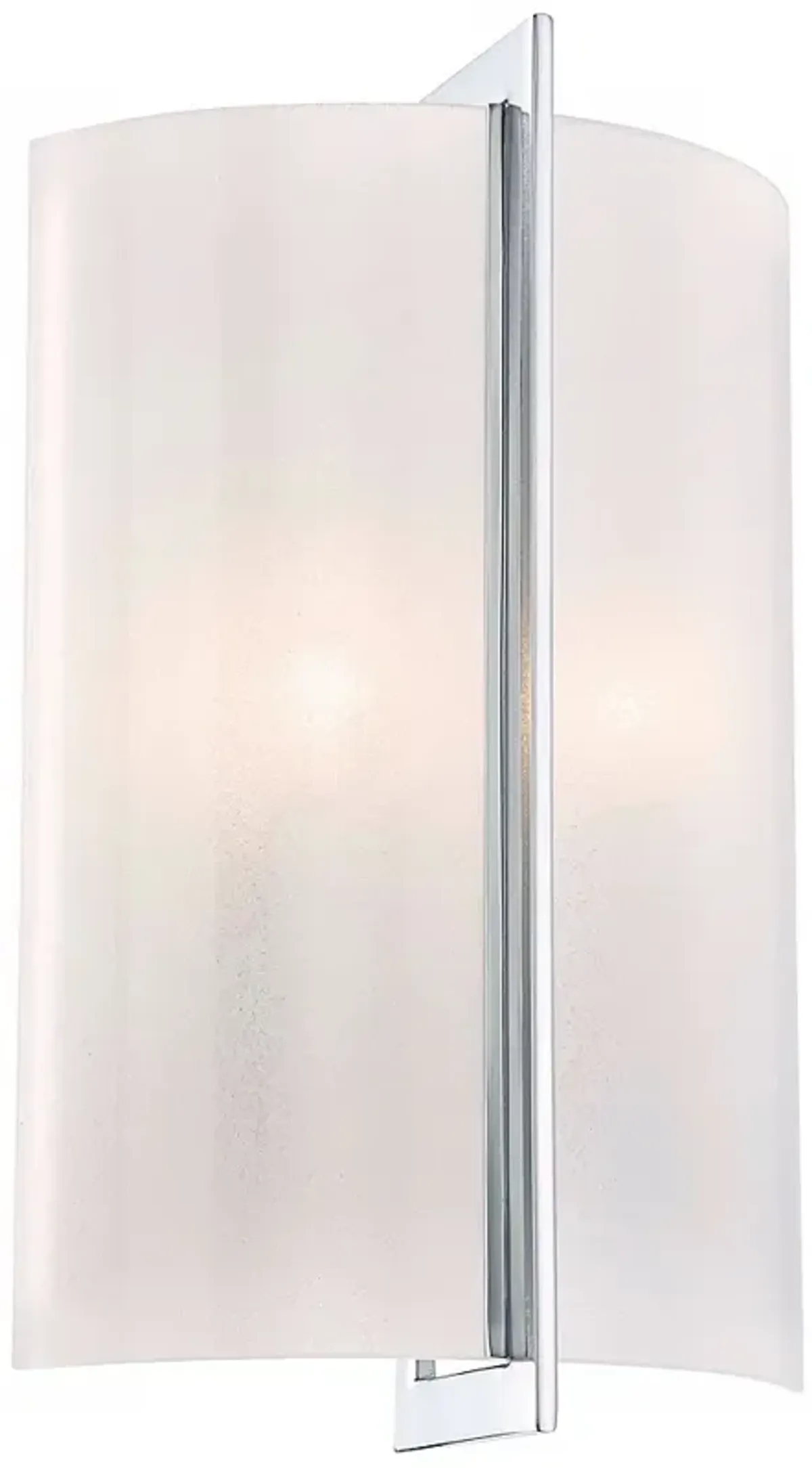 Carte Bath 14 3/4" High Chrome and Iris Glass Wall Sconce