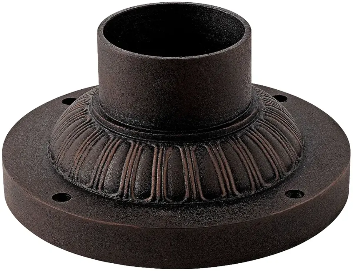 Pier Mount Fitter - Decorative Base in Mocha Bronze