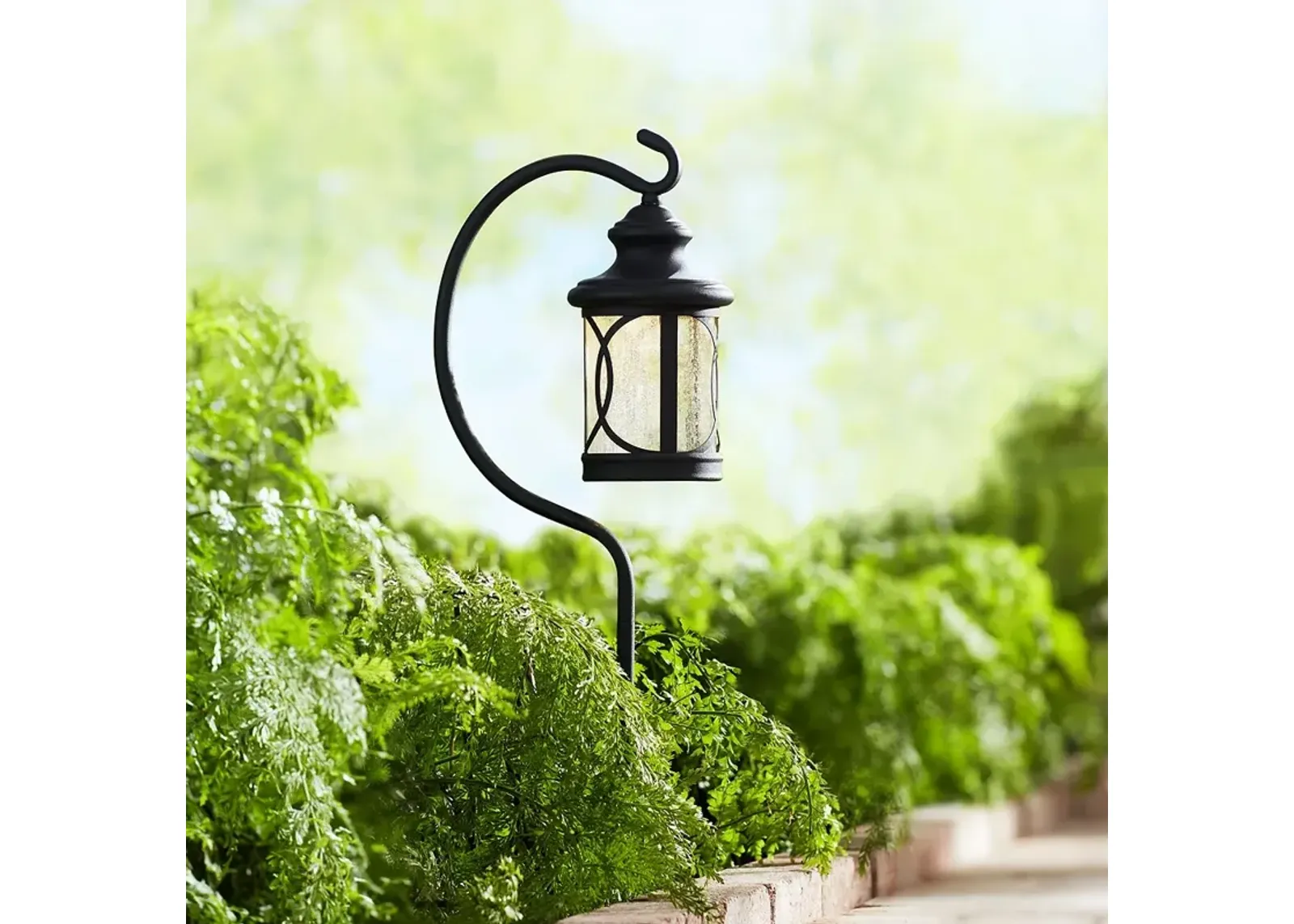 Capistrano 23" High LED Black Shepherd's Crook Path Light