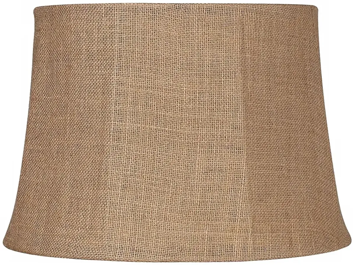 Natural Burlap Large Drum Lamp Shade 13x16x11 (Spider)