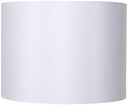 White Hardback Drum Lamp Shade 16x16x12 (Spider)