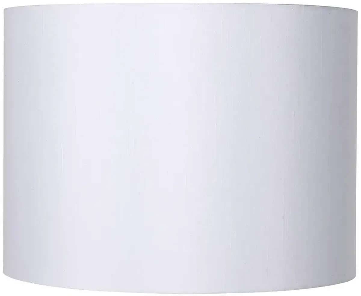 Springcrest White Hardback Drum Lamp Shade 16x16x12 (Spider)