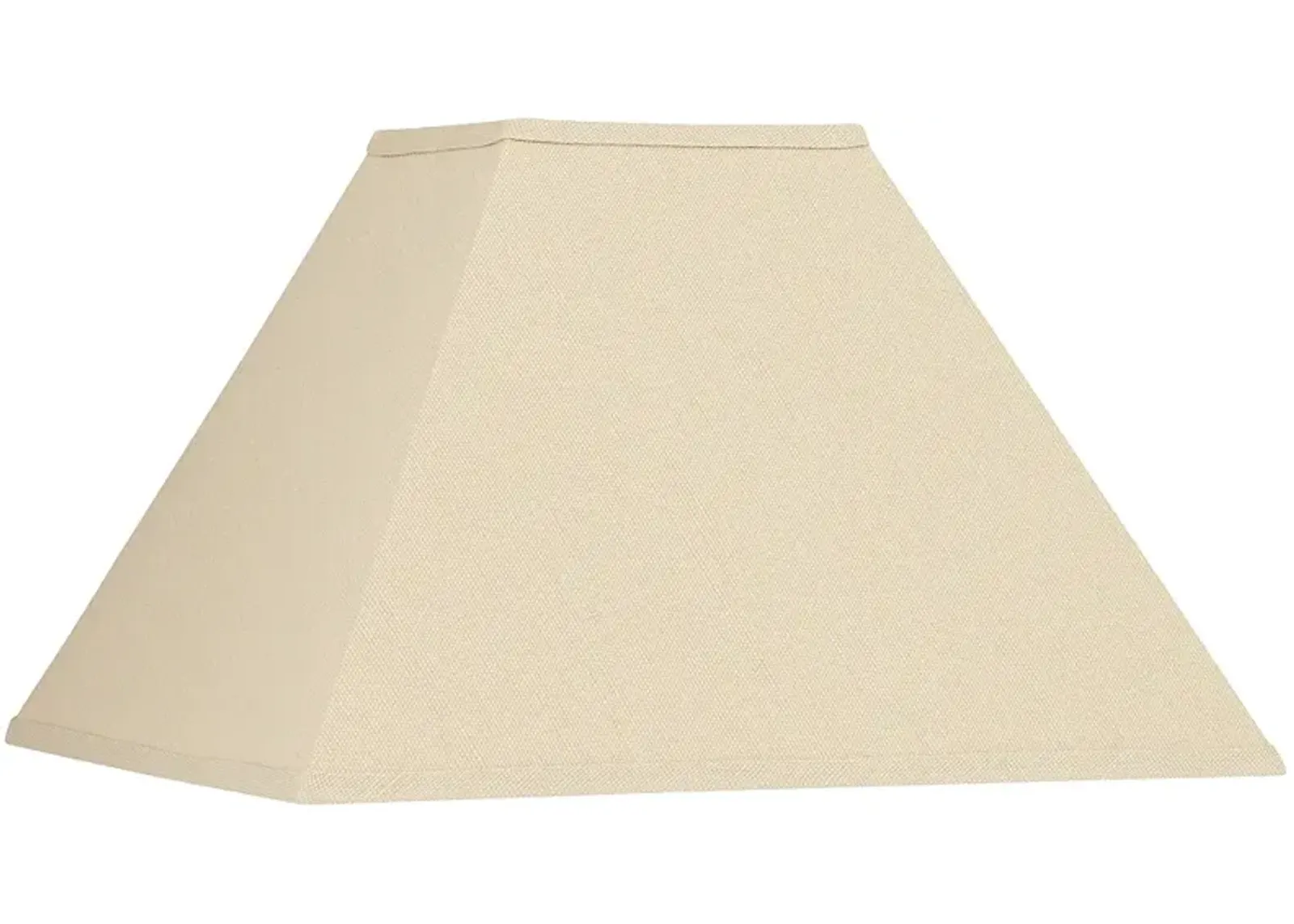 Springcrest Beige Linen Tapered Square Lamp Shade 6x16x10 (Spider)