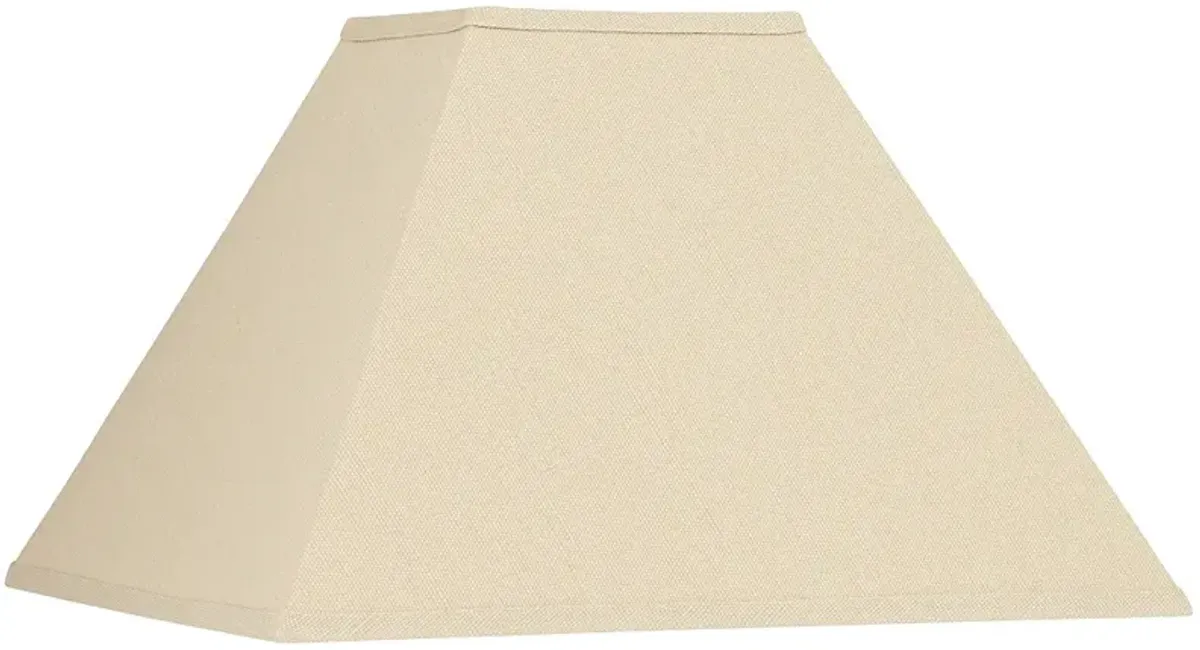 Springcrest Beige Linen Tapered Square Lamp Shade 6x16x10 (Spider)