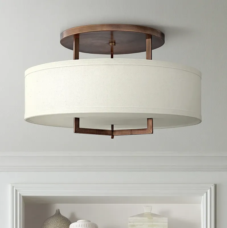 Hinkley Hampton 26" Wide Brushed Bronze Ceiling Light