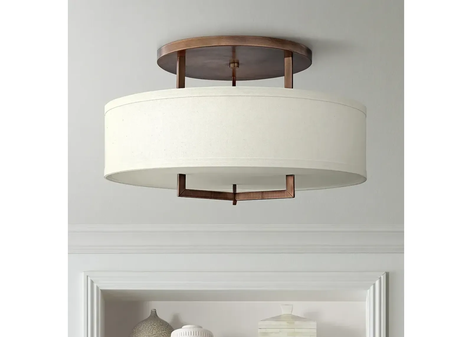 Hinkley Hampton 26" Wide Brushed Bronze Ceiling Light