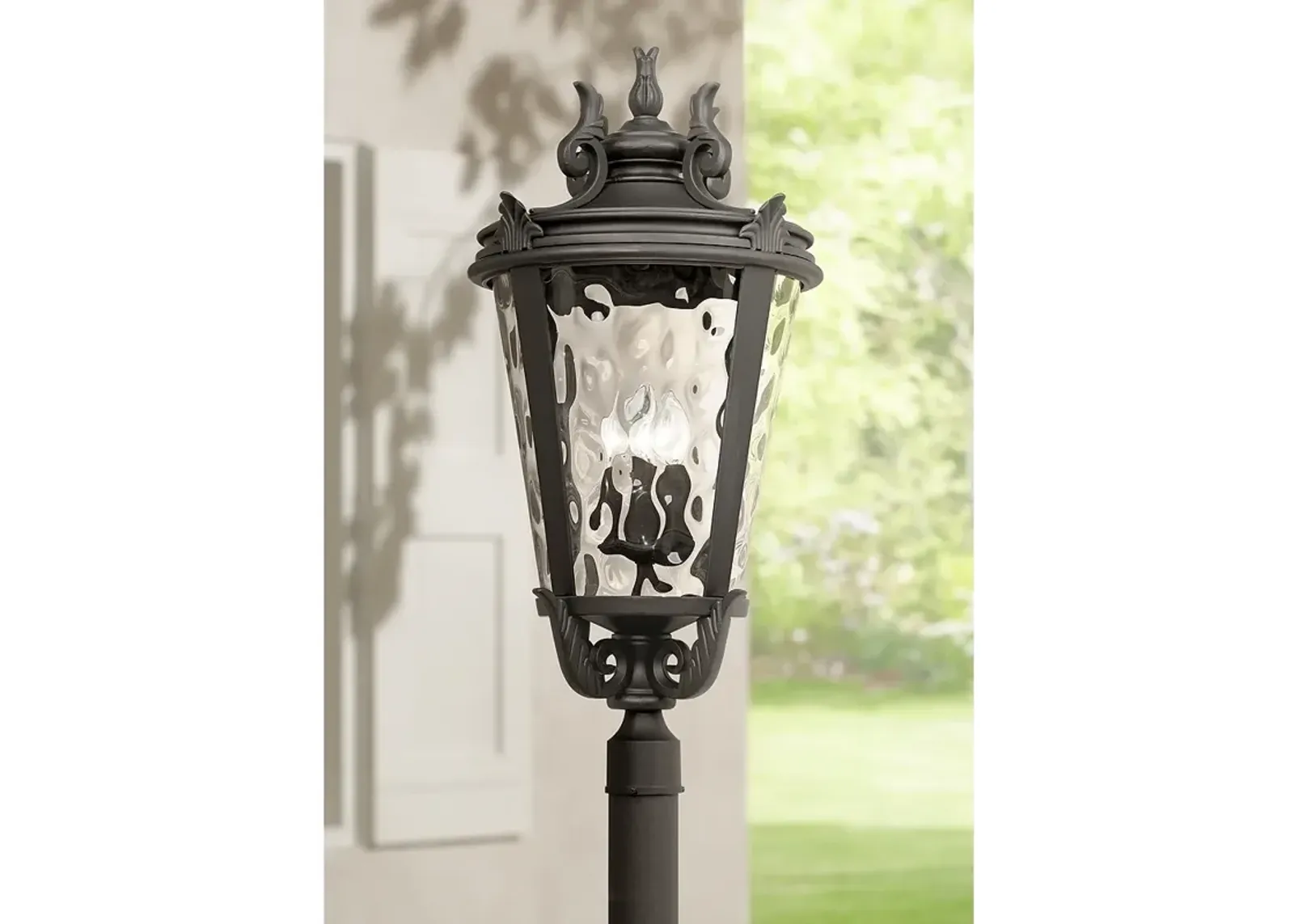 Casa Marseille 33 1/2" High Black Outdoor Post Light